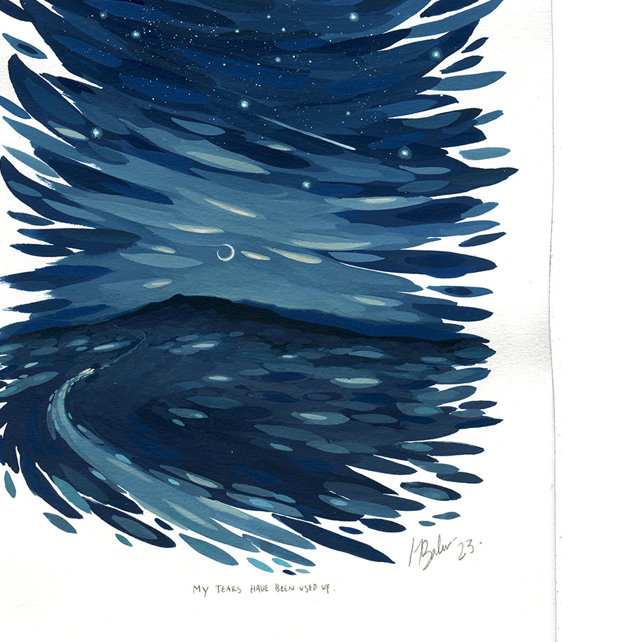 "My Tears Have Been Used Up" (2023) Gouache Original