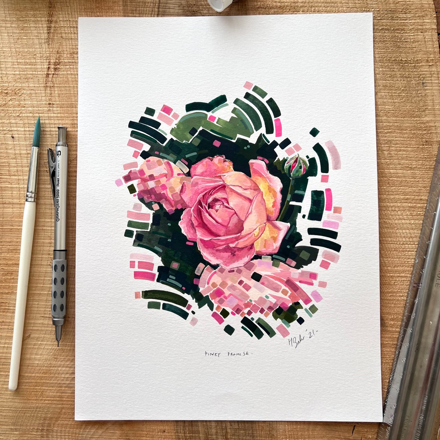 “Pinky Promise” - (2021) - Gouache Original