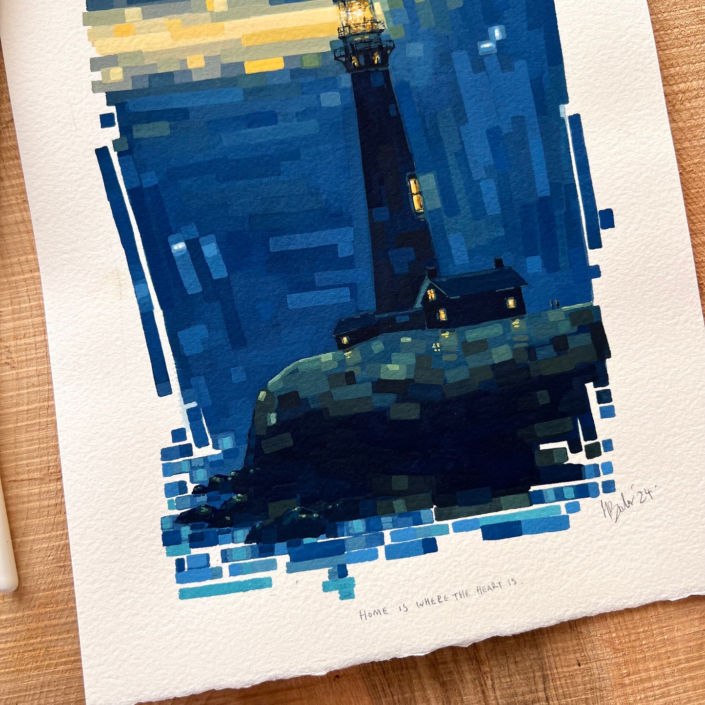 “Home Is Where The Heart Is” - (2024) - Gouache Original