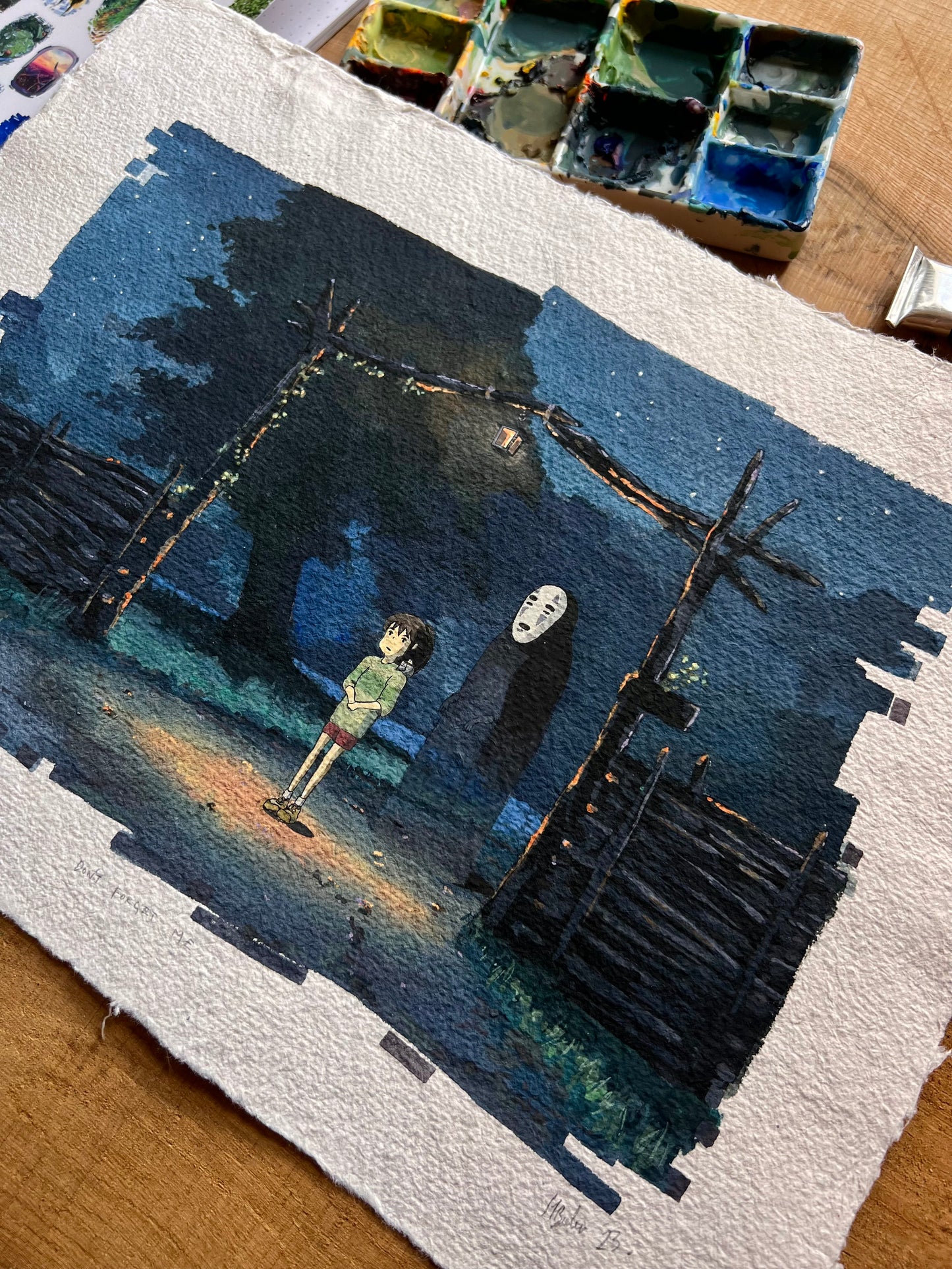 “Don’t Forget Me” (2023) Gouache Original