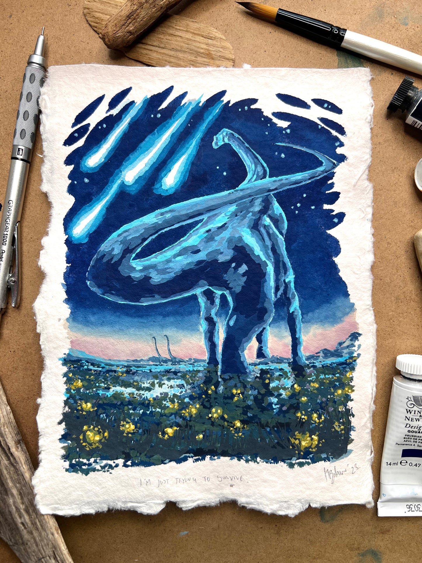 “I'm just trying to survive" (2025) Original Painting