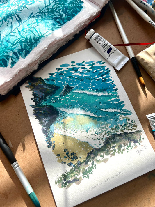 “Comes and goes in waves" (2025) Original Painting