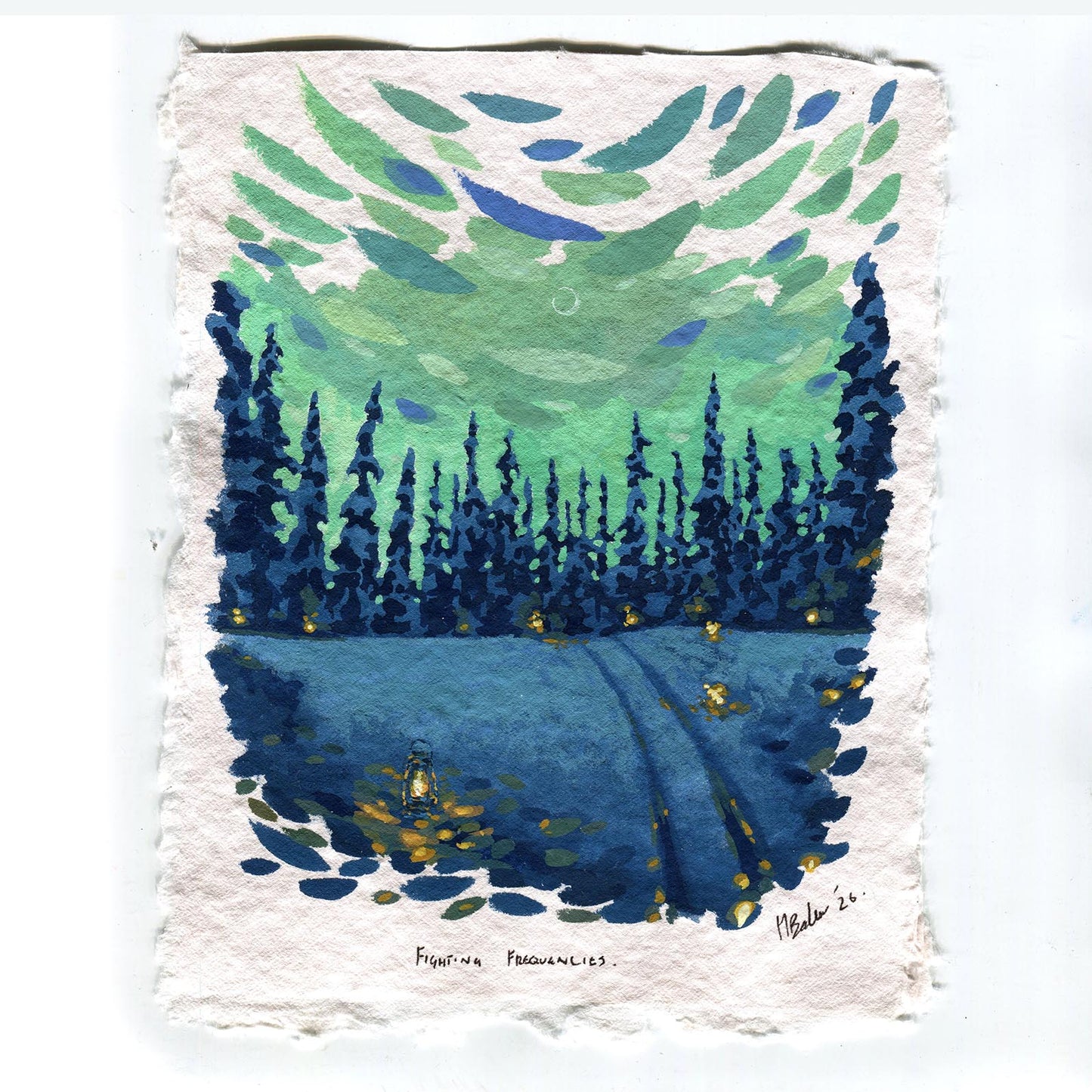 “Fighting frequencies" (2026) Original Painting